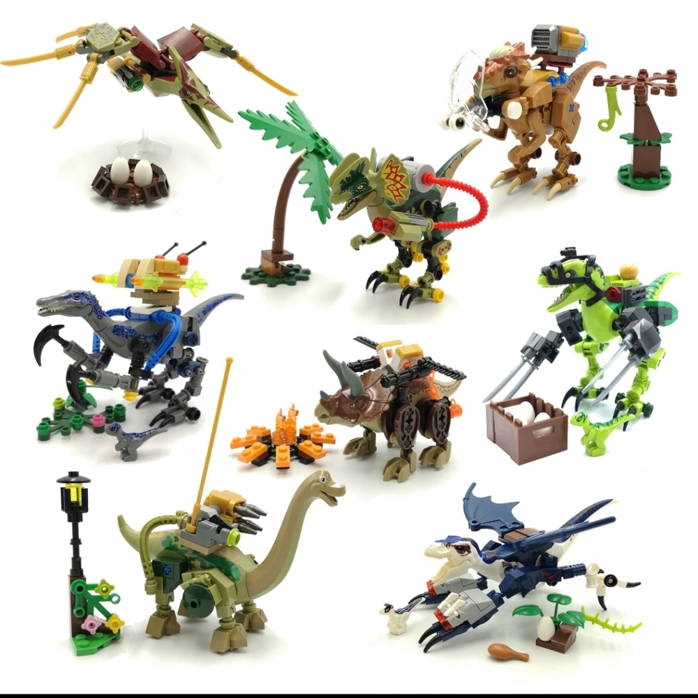 8pc jurassic dinosaur sets